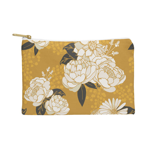 Lathe & Quill Glam Florals Gold Pouch