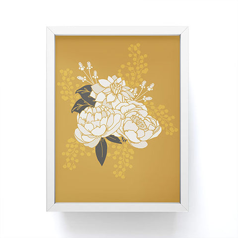 Lathe & Quill Glam Florals Gold Framed Mini Art Print