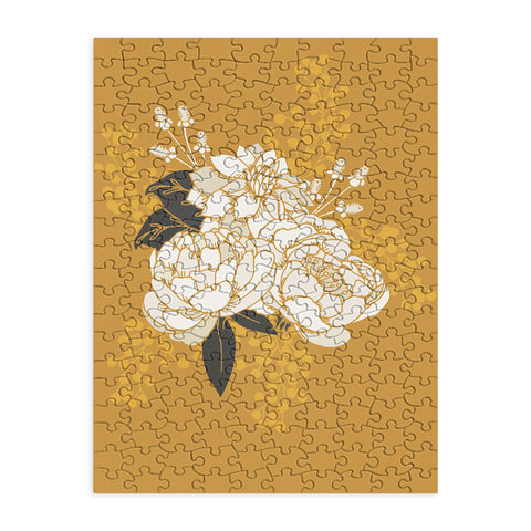 Lathe & Quill Glam Florals Gold Puzzle