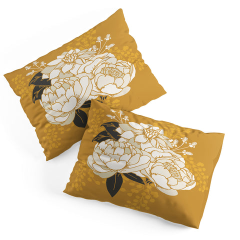 Lathe & Quill Glam Florals Gold Pillow Shams