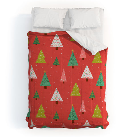 Lathe & Quill Holly Jolly Trees Comforter