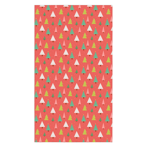 Lathe & Quill Holly Jolly Trees Tablecloth