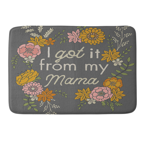 Lathe & Quill I Got It from My Mama Memory Foam Bath Mat