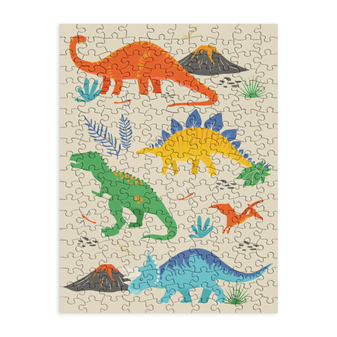 Lathe & Quill Jurassic Dinosaurs in Primary Puzzle