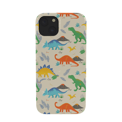 Lathe & Quill Jurassic Dinosaurs in Primary Phone Case