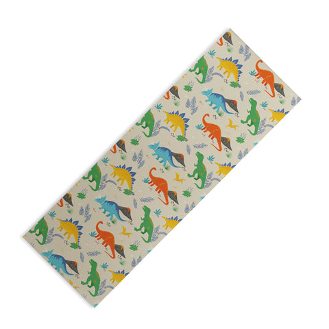 Lathe & Quill Jurassic Dinosaurs in Primary Yoga Mat