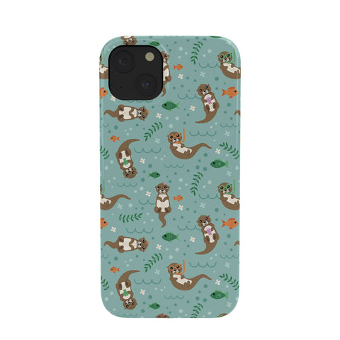 Lathe & Quill Kawaii Otters Playing Underwater Phone Case