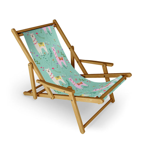 Lathe & Quill Llama Pattern Sling Chair