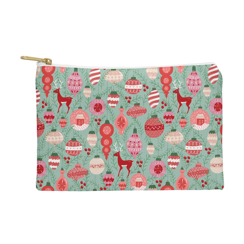 Lathe & Quill MidCentury Ornaments in Red Pouch