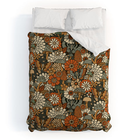 Lathe & Quill Mushroom Butterfly Garden Comforter