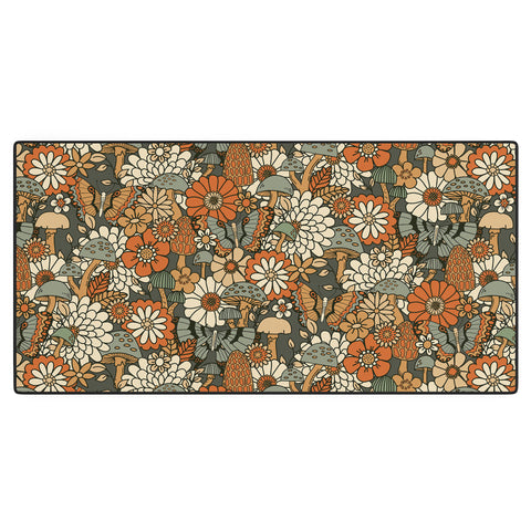Lathe & Quill Mushroom Butterfly Garden Desk Mat