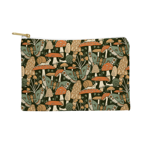 Lathe & Quill Mushroom Garden Winter Night Pouch