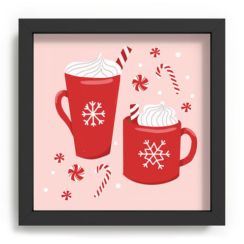 Lathe & Quill Peppermint Mocha I Recessed Framing Square