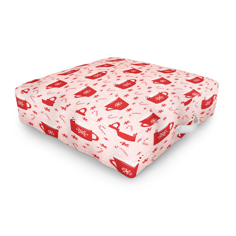 Lathe & Quill Peppermint Mocha I Outdoor Floor Cushion