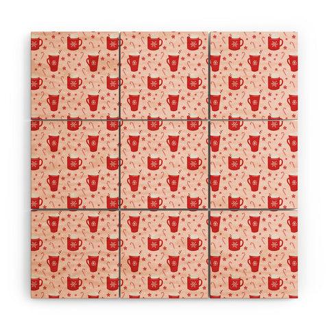 Lathe & Quill Peppermint Mocha I Wood Wall Mural