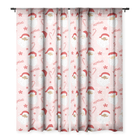 Lathe & Quill Peppermint Santas Sheer Non Repeat