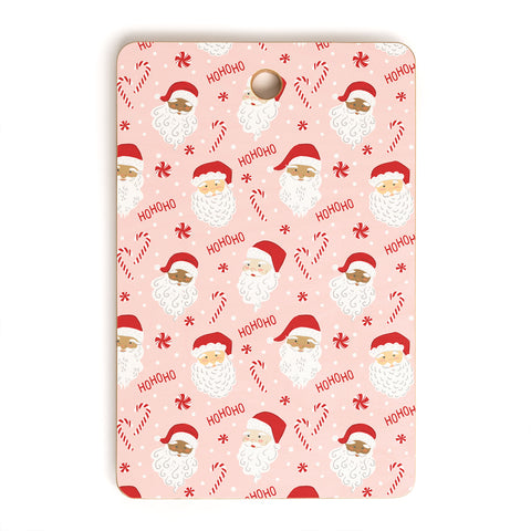 Lathe & Quill Peppermint Santas Cutting Board Rectangle