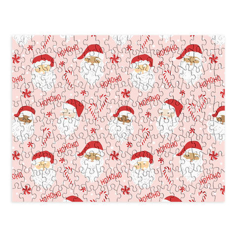 Lathe & Quill Peppermint Santas Puzzle