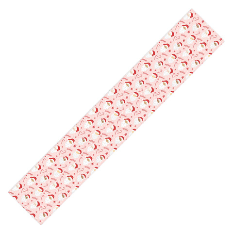 Lathe & Quill Peppermint Santas Table Runner