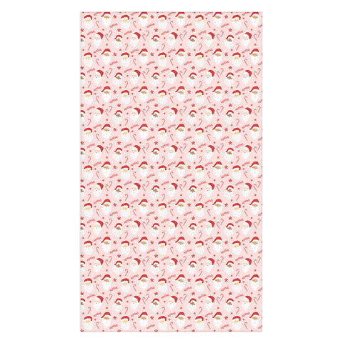 Lathe & Quill Peppermint Santas Tablecloth