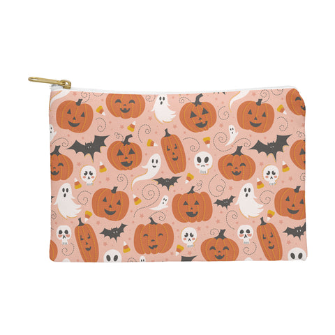 Lathe & Quill Pumpkin Party on Blush Pink Pouch