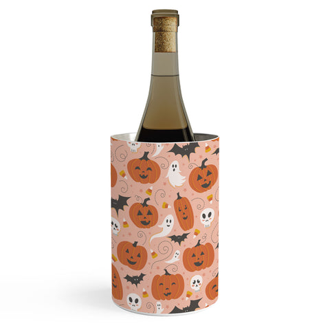Lathe & Quill Pumpkin Party on Blush Pink Wine Chiller