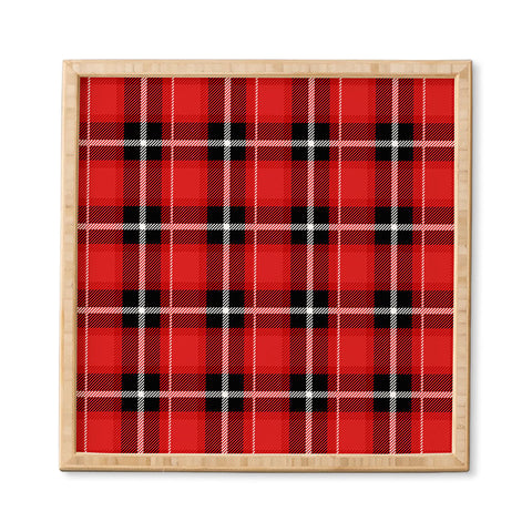 Lathe & Quill Red Black Plaid Framed Wall Art