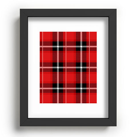 Lathe & Quill Red Black Plaid Recessed Framing Rectangle