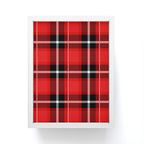 Lathe & Quill Red Black Plaid Framed Mini Art Print