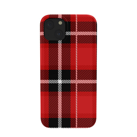 Lathe & Quill Red Black Plaid Phone Case