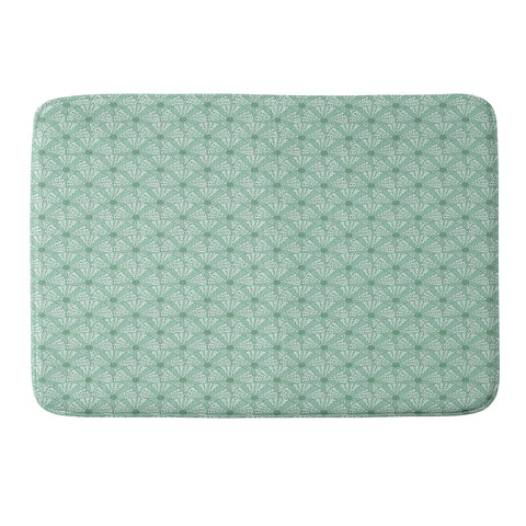 Lathe & Quill Sea Urchins Aqua Blue Memory Foam Bath Mat