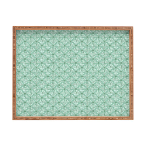 Lathe & Quill Sea Urchins Aqua Blue Rectangular Tray