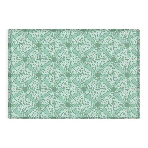 Lathe & Quill Sea Urchins Aqua Blue Outdoor Rug