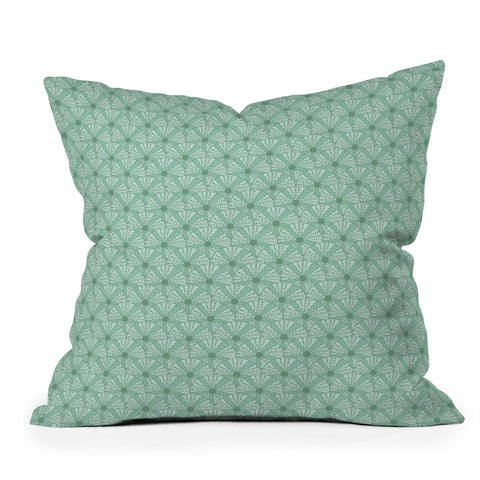 Lathe & Quill Sea Urchins Aqua Blue Outdoor Throw Pillow