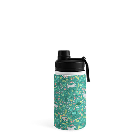 Lathe & Quill Spring Pattern of Bunnies Water Bottle