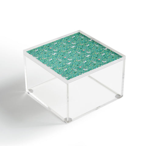 Lathe & Quill Spring Pattern of Bunnies Acrylic Box