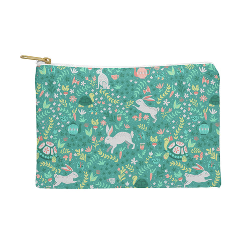 Lathe & Quill Spring Pattern of Bunnies Pouch