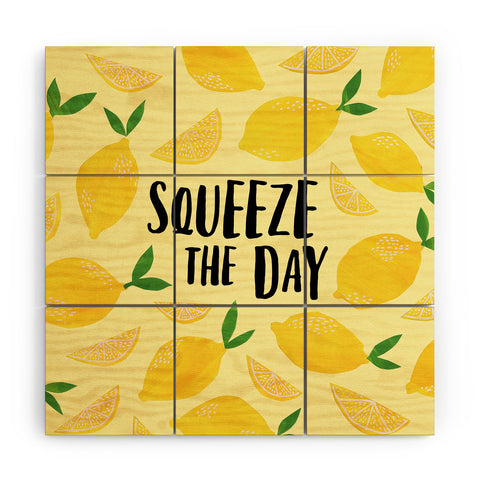 Lathe & Quill Squeeze the Day Wood Wall Mural