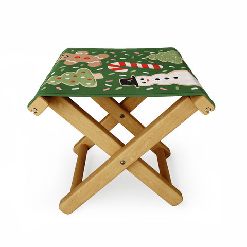 Lathe & Quill Sweet Christmas Cookies on Green Folding Stool