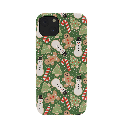 Lathe & Quill Sweet Christmas Cookies on Green Phone Case