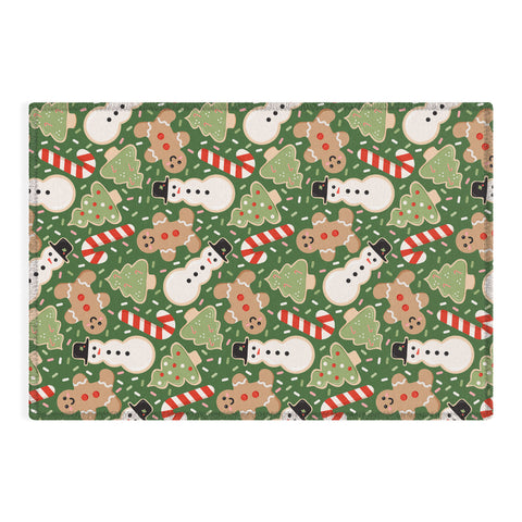 Lathe & Quill Sweet Christmas Cookies on Green Outdoor Rug