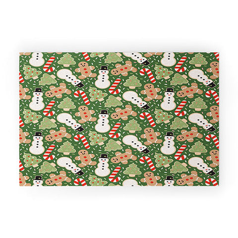 Lathe & Quill Sweet Christmas Cookies on Green Welcome Mat