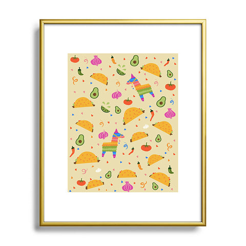 Lathe & Quill Taco Fiesta Metal Framed Art Print