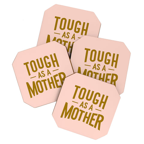 Lathe & Quill Tough as a Mother Coaster Set