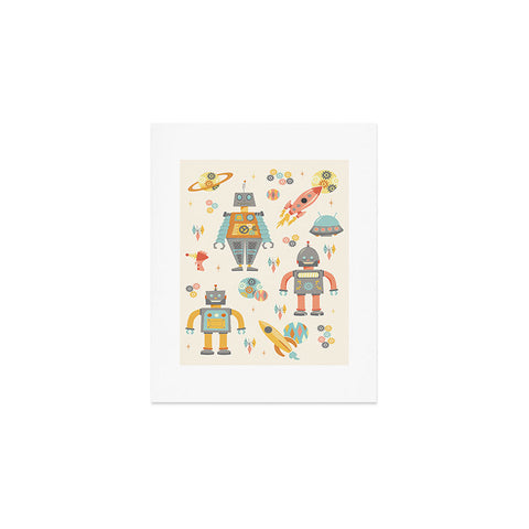 Lathe & Quill Vintage Inspired Robots Art Print