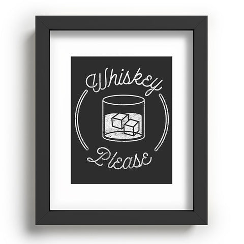 Lathe & Quill Whiskey Please 2 Recessed Framing Rectangle
