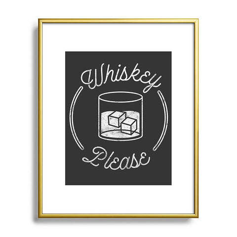 Lathe & Quill Whiskey Please 2 Metal Framed Art Print