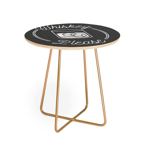 Lathe & Quill Whiskey Please 2 Round Side Table