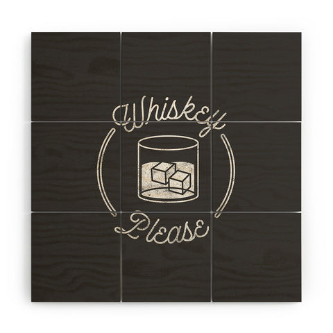 Lathe & Quill Whiskey Please 2 Wood Wall Mural