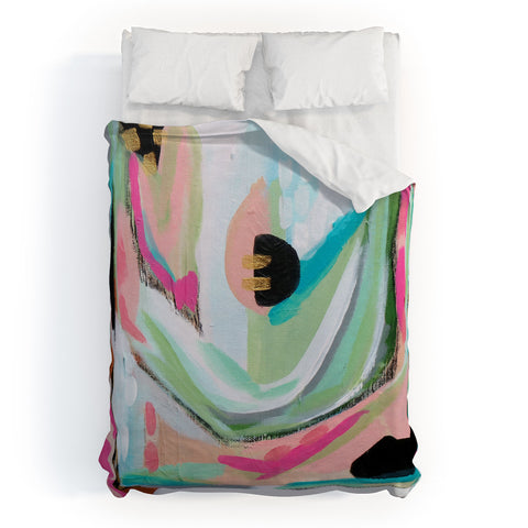 Laura Fedorowicz About a Girl Duvet Cover